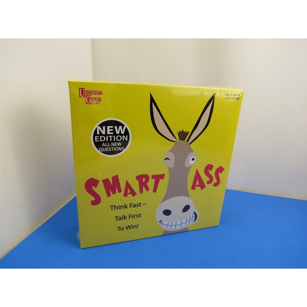 Smart Ass Board Game Trivia University Games New Edition Sealed 01360
